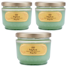 SABON 全新升級 身體磨砂膏 香芒奇異果, 600g, 3罐