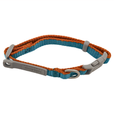 尾巴與我 新經典 貓安全項圈 獨家配件扣 柔軟厚度尼龍 遇險可掙脫, F(17~26cm), 碧綠淺棕, 1個