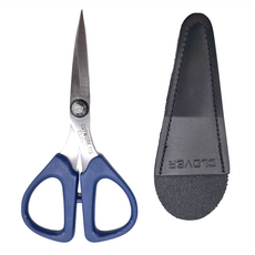 Clover 可樂牌 剪刀 附皮套, 鋼/ABS樹脂/皮革, 日本產, 長11.5公分, CL36-666, 1個