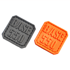 BASE 550 Ranger Eye Patches 臂章 黑底黑字 + 橘底橘字, 黑底黑字  + 橘底橘字, 2片