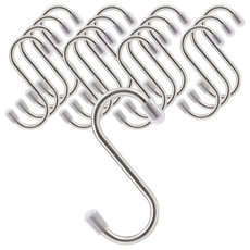 comet 萬用S型不銹鋼掛勾, 16個, 銀色