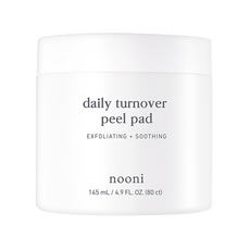 nooni 修復煥膚去角質棉片套組 - 145 mL / 4.9 FL. OZ. 舒緩, 80片, 1罐