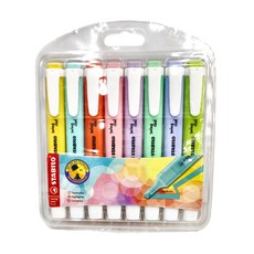 STABILO 思樂筆 swing cool Pastel 樂酷螢光筆套裝, 馬卡龍色, 1盒