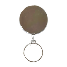 鐵殼鏈條伸縮拉環, 背夾設計, 伸縮長度約30cm, 4.0圓型, 1個