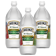 亨氏白醋，100%純天然釀造，口味溫和清澈透明，西式料理首選, 946ml, 3瓶