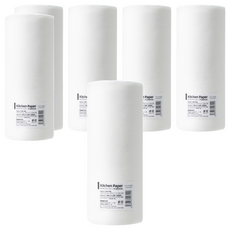 SHIMOYAMA 木漿廚房紙 小貨 24 x 25cm 白色, 1入, 6捲