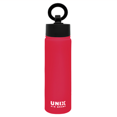 UNIX Air Smart 磁吸保溫瓶 660ml SUS 304不鏽鋼內膽 保溫保冷, 胭脂紅, 1個