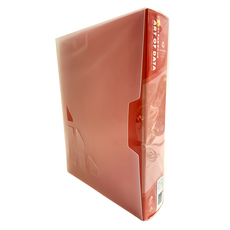 SUANDER 雙德文具 A4主色板資料簿 附盒 SD100A+C-1 100入, 紅色, 1盒