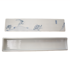 鳥獸戲畫附蓋長皿-日本制, 陶瓷材質, 200ml容量, 鳥獸戲畫, 1個