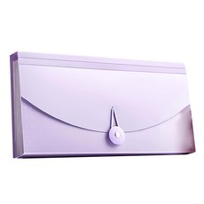 E118 文件夾 風琴夾 票據本3入組, 丁香紫, 1組