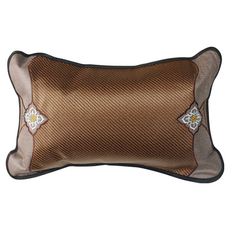 Victoria 手工竹畔茶香枕, 100%植物纖維, 高山茶葉梗填充, 清香助眠, 茶色, 1個, 59 x 35cm