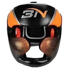 S-SportPlus+ BN頭盔 橘色 專業拳擊散打護頭 訓練頭部保護, M, 1個