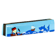 木製仙子海盜口琴 13 x 2 x 2cm, 不適用, 顏色隨機, 1個