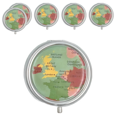 Rex LONDON 迷你旅用藥盒 地圖 RX319, 6個