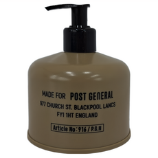 POST GEnERAL 復古軍風洗手乳環保空瓶 400ml, 砂棕色, 1個