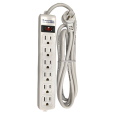 POLYWELL 1切 6座 延長線 3P 6尺, 6m, PW15-T05-A070, 1個