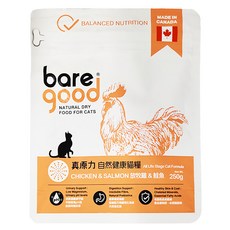 bare good 真原力 自然健康貓糧, 放牧雞 + 鮭魚, 250g, 1袋