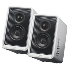 EDIFIER 2.0聲道 桌面藍牙揚聲器/書架喇叭2件組, QR65, 白色