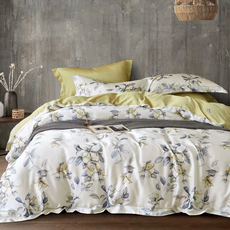 LiAN MEEi 聯美寢飾 60支100%純天絲TENCEL, 床包 + 枕套2個, 雙人(6.2 x 5尺), 陽光櫻草