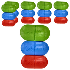 OMORY 攜帶型膠囊六格藥盒, 6包