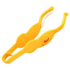 PiYOPiYO 黃色小鴨 高級奶瓶夾, 適用於沸煮消毒, 黃色, 1個