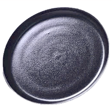 Homely Zakka 北歐輕奢風黑色磨砂陶瓷餐具 牛排盤 西餐盤,小圓平盤, 圓形, 8.1吋~12吋, 20 x 20 x 2cm, 1個