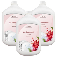 Chuli 初梨 果香系列 強效洗潔精 紅石榴 3.5L, 3瓶