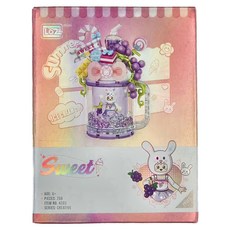LoZ 積木玩具 LOZ 4203 雪糕流沙杯 葡萄多肉, Multicolor, 1盒