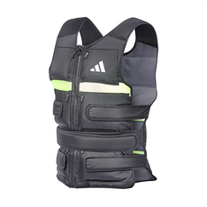 adidas 愛迪達 可調式負重訓練背心, 10kg, 黑色/綠色