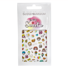 GLOSSYBLOSSOM Be My Sweetie 美甲貼, Sweet Friends, 1包