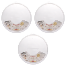inomata 微波蓋 深型, 3個, 工子白