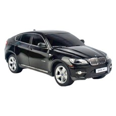 RASTAR 星輝 1/24 遙控車 BMW X6 黑色，原廠授權，2.4GHz無線遙控，兒童成人皆宜, 1個