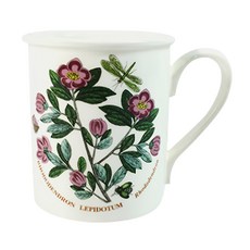 PORTMEIRION 波特玫琳恩 Botanic Garden 花卉早餐馬克杯 8x9公分 陶瓷 耐熱65°C 英國製, 款式隨機, 2入