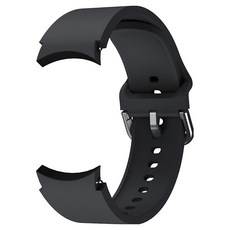 LIMSTAIL Galaxy Watch 矽膠錶帶, 黑色, 1個