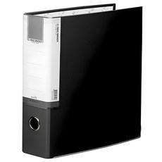 希望辦公用品 合紙D型環3孔活頁夾, 黑色, 1個