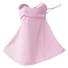 AREX SPORT 抗曬涼感纖維大面積護頸冰絲面罩 掛耳可調整 AS-3491, 粉紅色, 1個