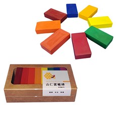 山仁 天然蜜蠟磚 華德福組 8色, 1盒