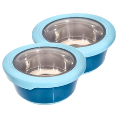 U-like 圓形不鏽鋼保鮮盒 1.2L 顏色隨機 保鮮盒 便當盒, 2個