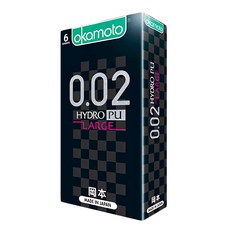 okamoto 岡本 0.02水性聚氨酯大碼 衛生套, 6入, 1盒