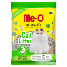 Me-O 咪歐 低粉塵凝結貓砂 蘋果淡香 天然無毒 氣味控制 高效吸水, 5L, 1包