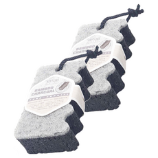 KEYTOSS 詰朵斯 竹炭添加 LULU雙效沐浴海棉, 顏色隨機, 1個, 2個