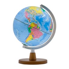 mbs 萬事捷 地球儀, 8吋藍色海洋行政, 木座-白色尺, MS-11WA