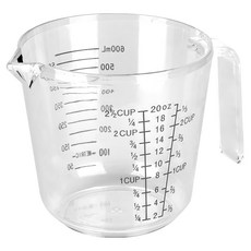 GHIDINI 握柄量杯, 透明色, 600ml, 1個