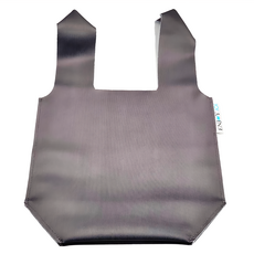 UnSac 矽膠布隨食袋, 耐溫-40°C~230°C, 微波/電鍋/冷凍適用, 31 x 21.5cm, 極簡灰, 1個