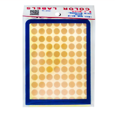 華麗牌 圓形彩色標籤 標籤貼紙 WL-2030M 金色 1056張, 20包