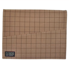 KING JIM FLATTY WORKS 多用途帆布收納袋 限定款 格紋 A5 尺寸, 1個