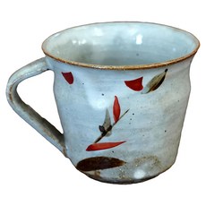 美濃燒 直徑8.5x高10.5cm 容量170ml日本製陶瓷, 粉引山吹 灰色, 1個