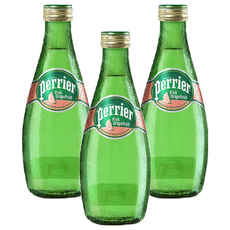 Perrier 沛綠雅 氣泡天然礦泉水 (葡萄柚風味), 330ml, 3瓶