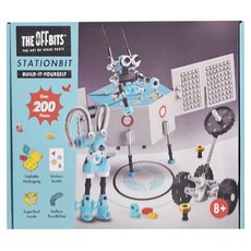 THE OFF BITS 機械積木 太空站遊戲盒，200+塊積木, 1盒