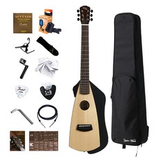 Gopher Wood 旅行用迷你民謠吉他 右手專用, 1個, i-Trekking, 原木色